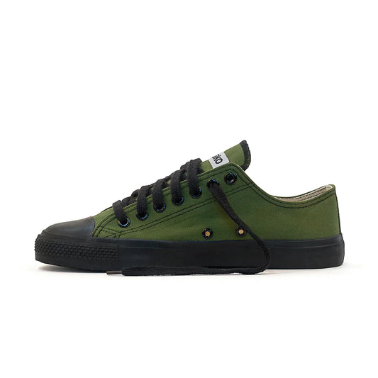 Kids Low Cut Sneakers, Olive & Black CLEARANCE STOCK