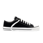 Low Cut Sneakers, Black & White - Vegan America