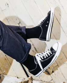 Low Cut Sneakers, Black & White - Vegan America