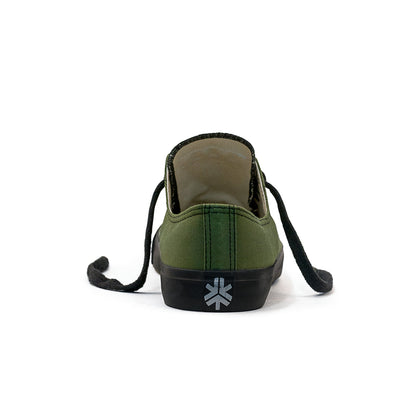 Low Cut Sneakers, Olive & Black