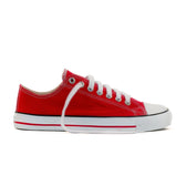 Low Cut Sneakers, Red & White - Vegan America
