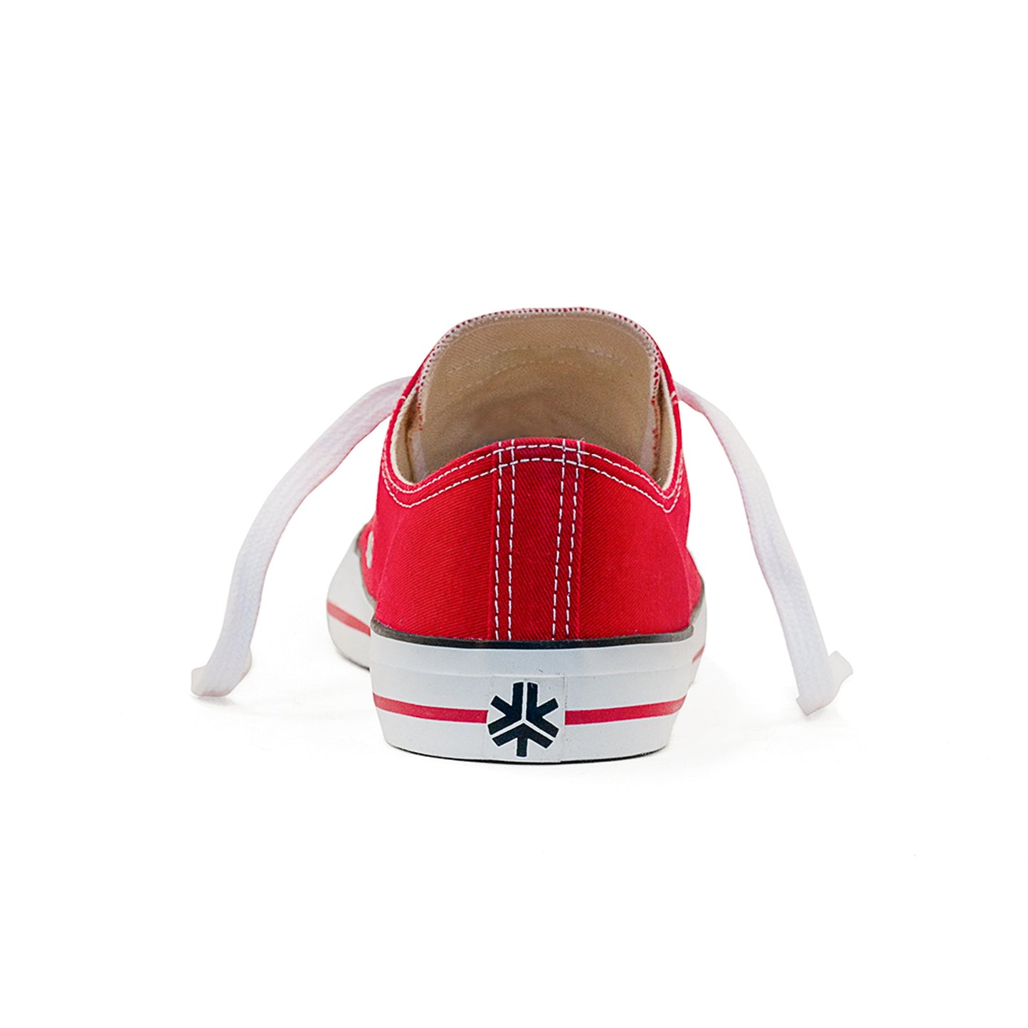Low Cut Sneakers, Red & White