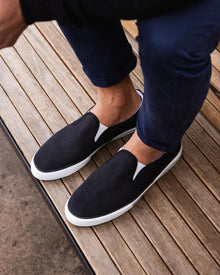 Slip Ons, Black & White - Vegan America