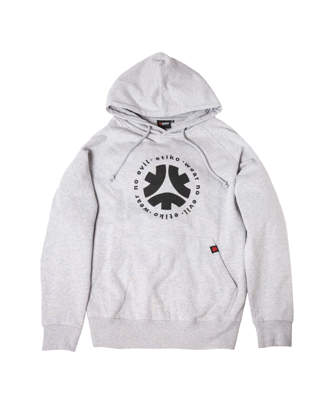 Pullover Hoodie, Wear No Evil, Unisex Grey & Black
