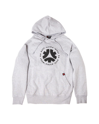 Pullover Hoodie, Wear No Evil, Unisex Grey & Black