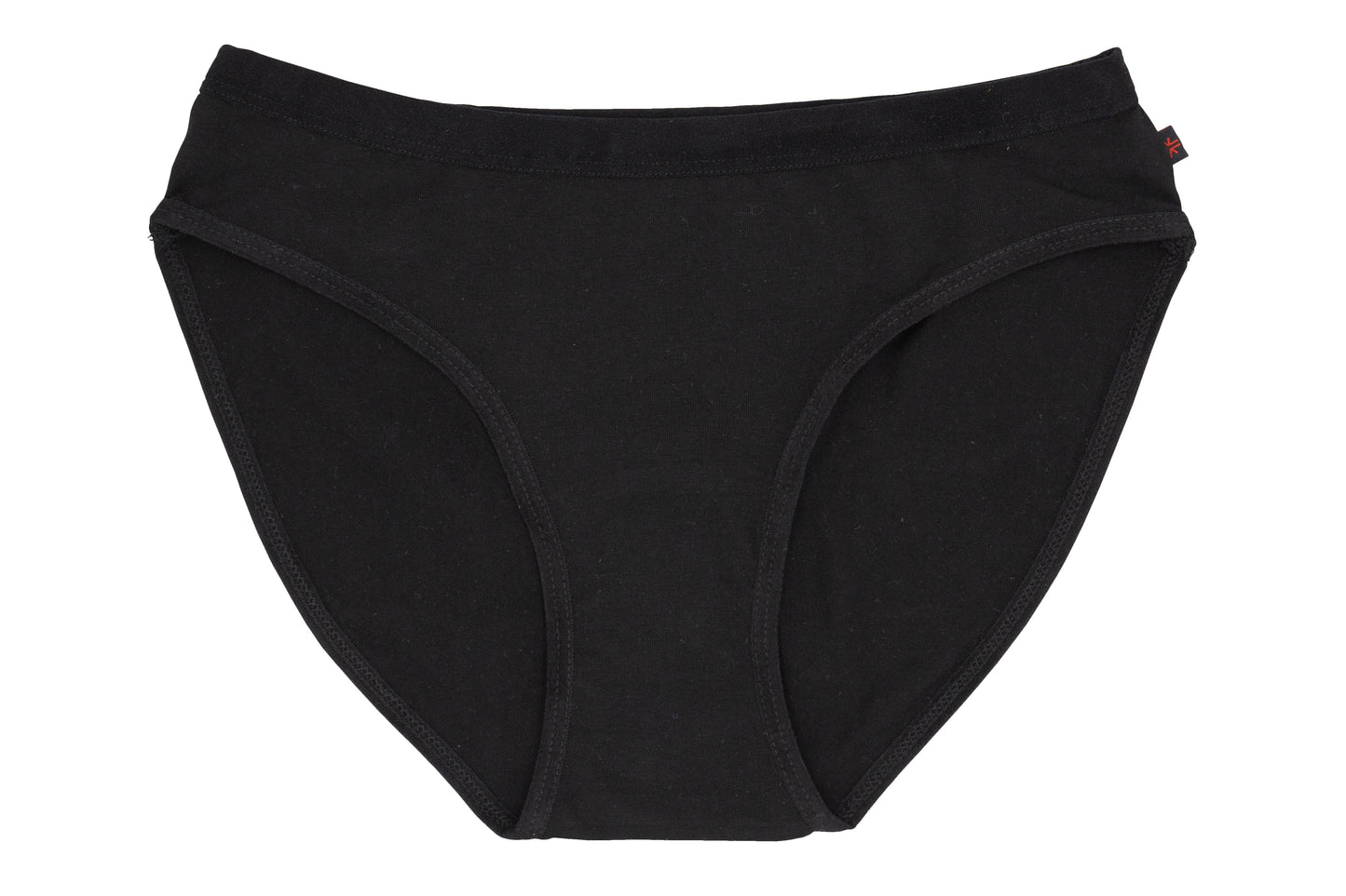 Organic Cotton Women's Bikini Underwear Black Bundle deals, Fairtrade Certified, Pack of three