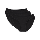Bikini Underwear, Black - 3 pack - Vegan America