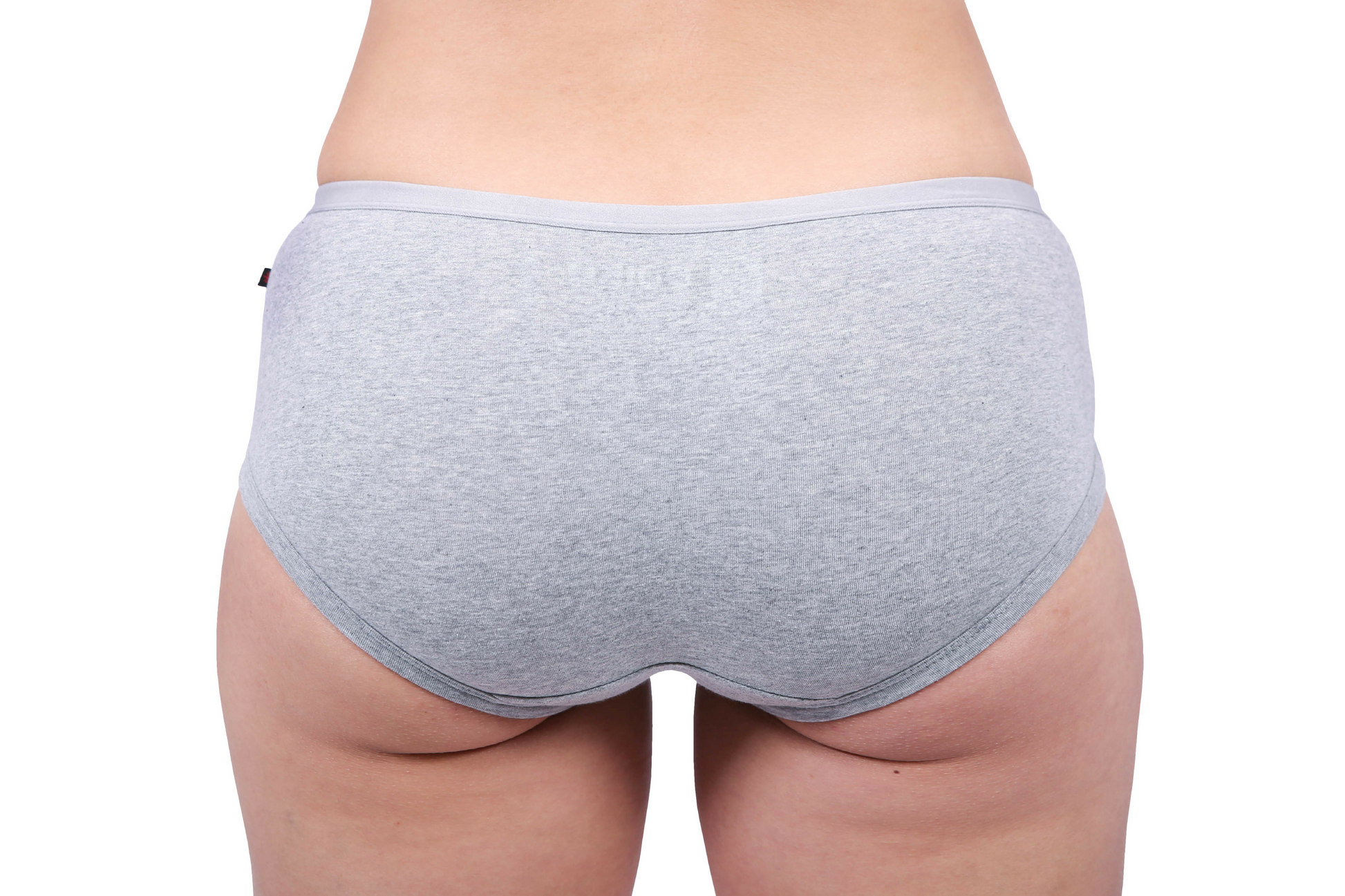 Heather grey colour boyfit underwear bundle ethically made with fairtrade certified organic cotton.