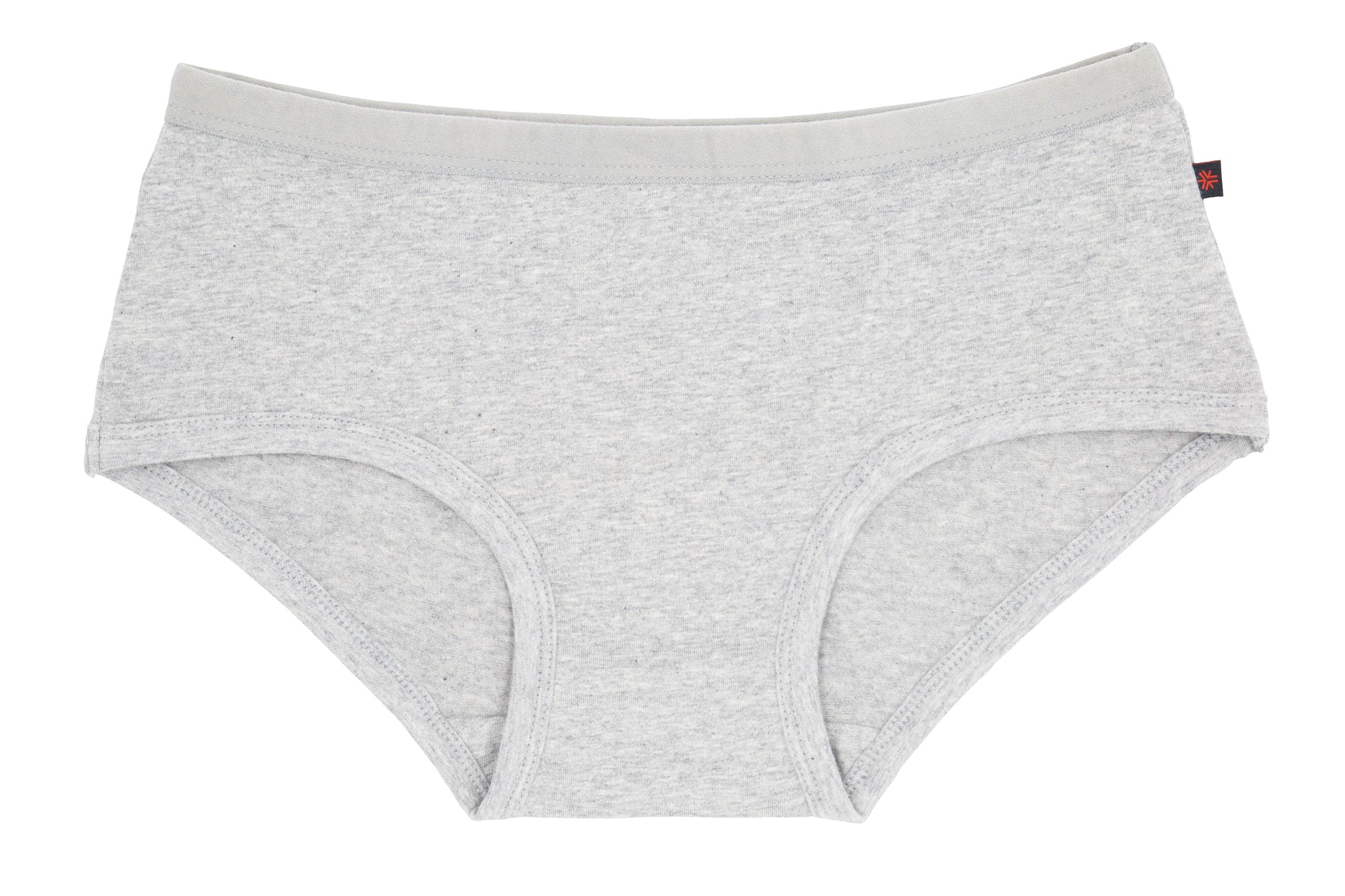 Heather grey colour boyfit underwear bundle ethically made with fairtrade certified organic cotton.