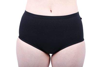 Ethical Women's Full Brief Underwear (2 Pack Black and Latte)