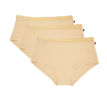 Skin or Nude coloured soft fairtrade organic cotton full brief ethical womens underwear bundles