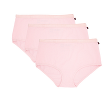 Etiko Pink organic cotton full brief ethical underwear bundle of three,  Fairtrade certified