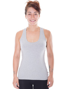 Racerback Singlet, Women's Grey - Vegan America