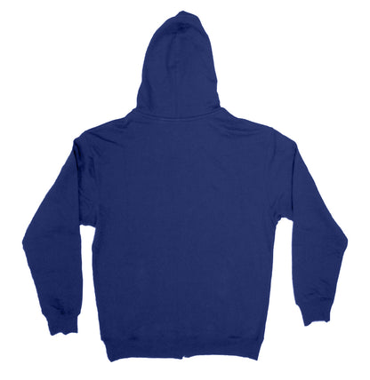Zipped Hoodie, Unisex Navy