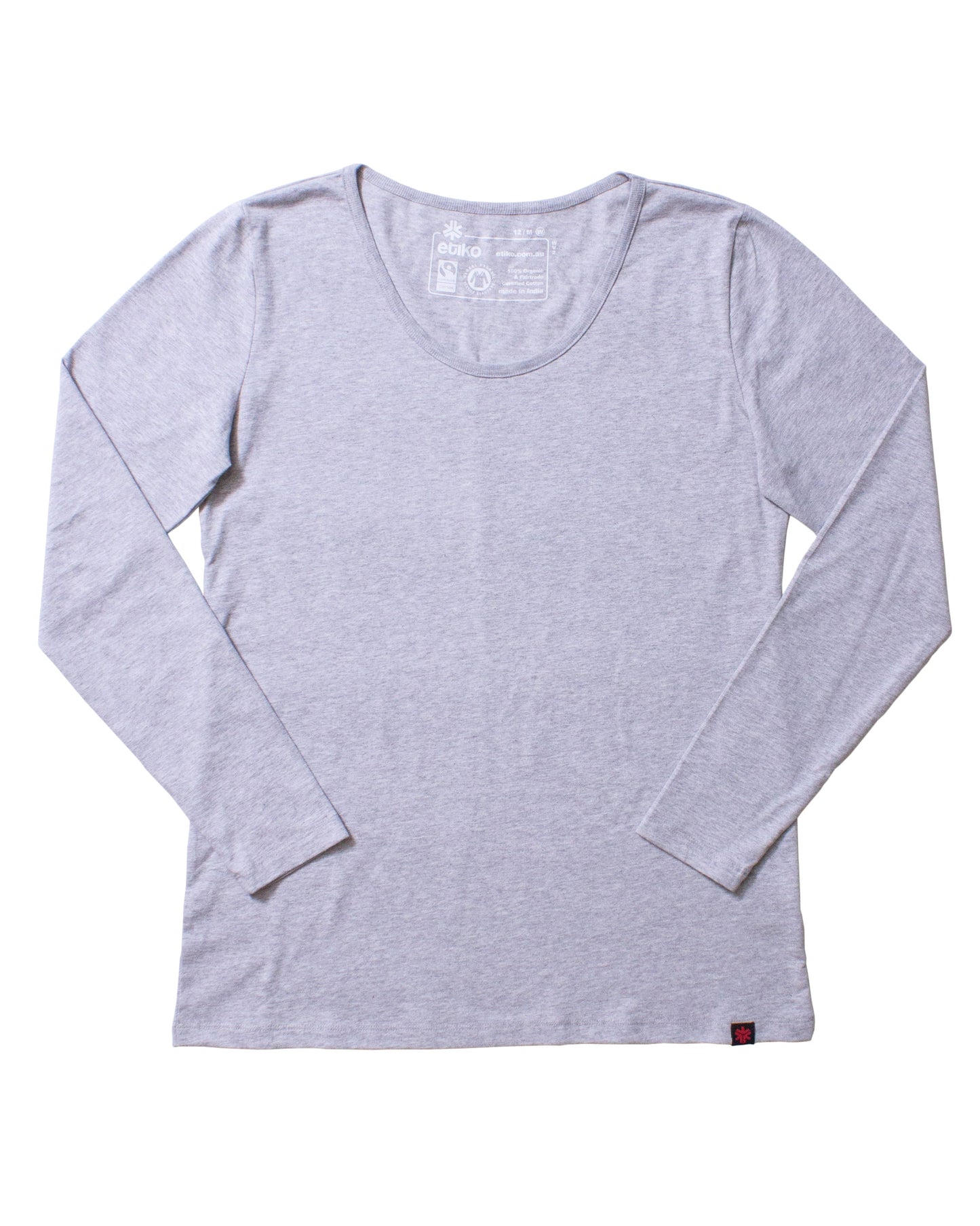 Long Sleeve T-shirt, Womens Grey Marle
