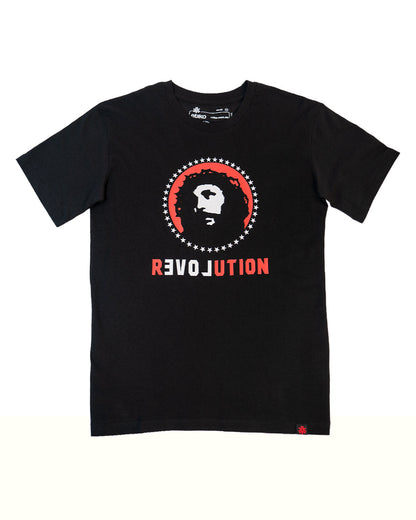 Love Revolution Printed T-shirt, Unisex Black