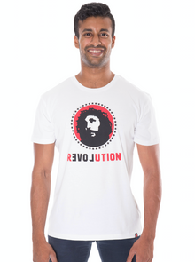 Love Revolution Printed T-shirt, Unisex White