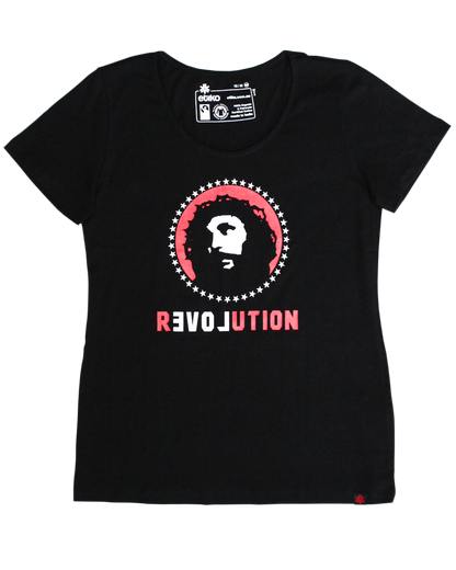 Love Revolution Printed T-shirt, Womens Black
