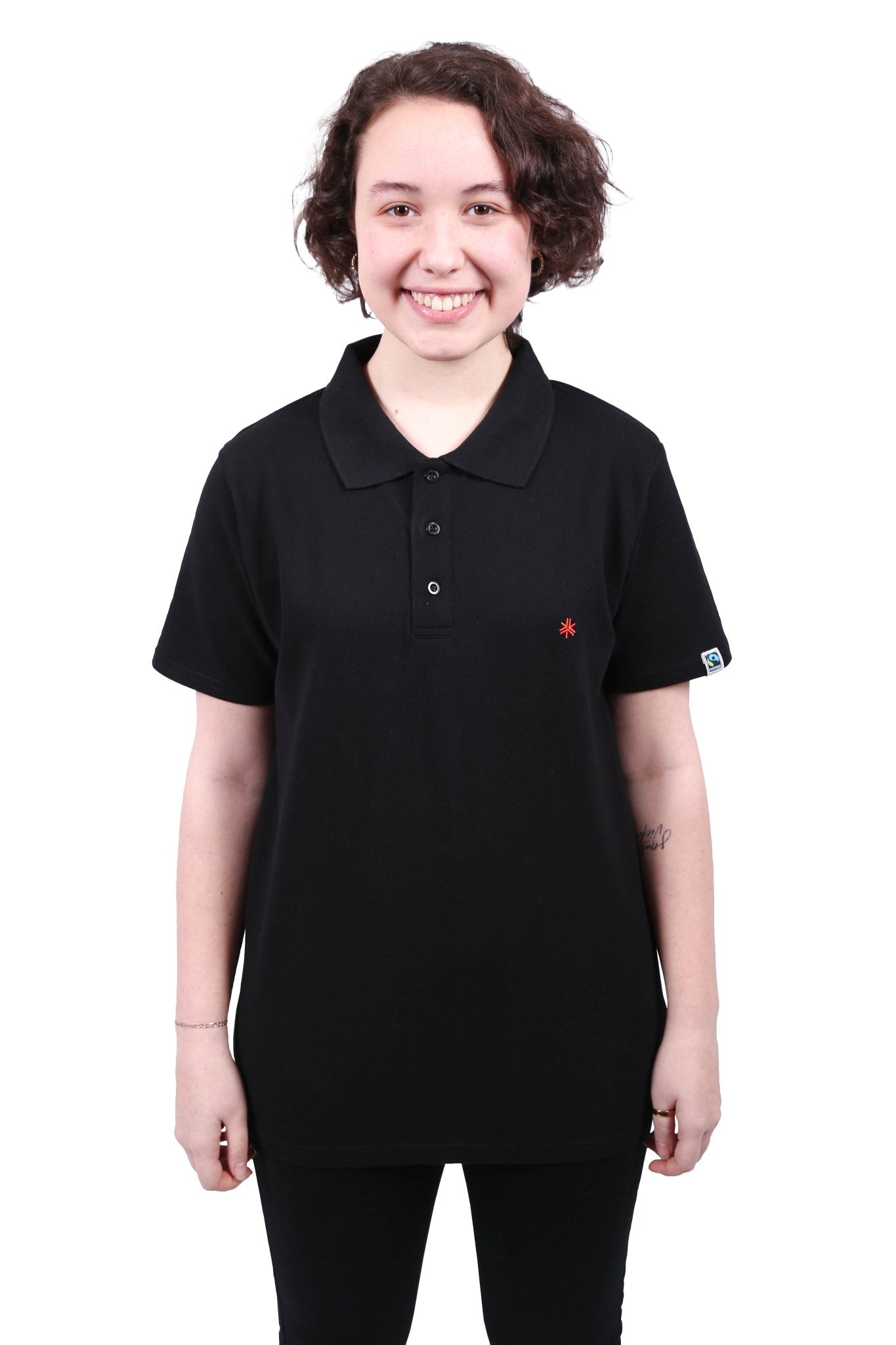 Polo Shirt, Unisex Black - Vegan America