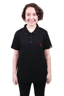 Polo Shirt, Unisex Black - Vegan America