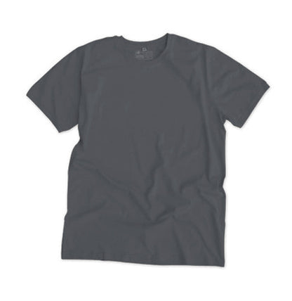 Round Neck T-shirt, Unisex Charcoal