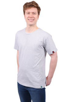 Round Neck T-shirt, Unisex Grey Marle