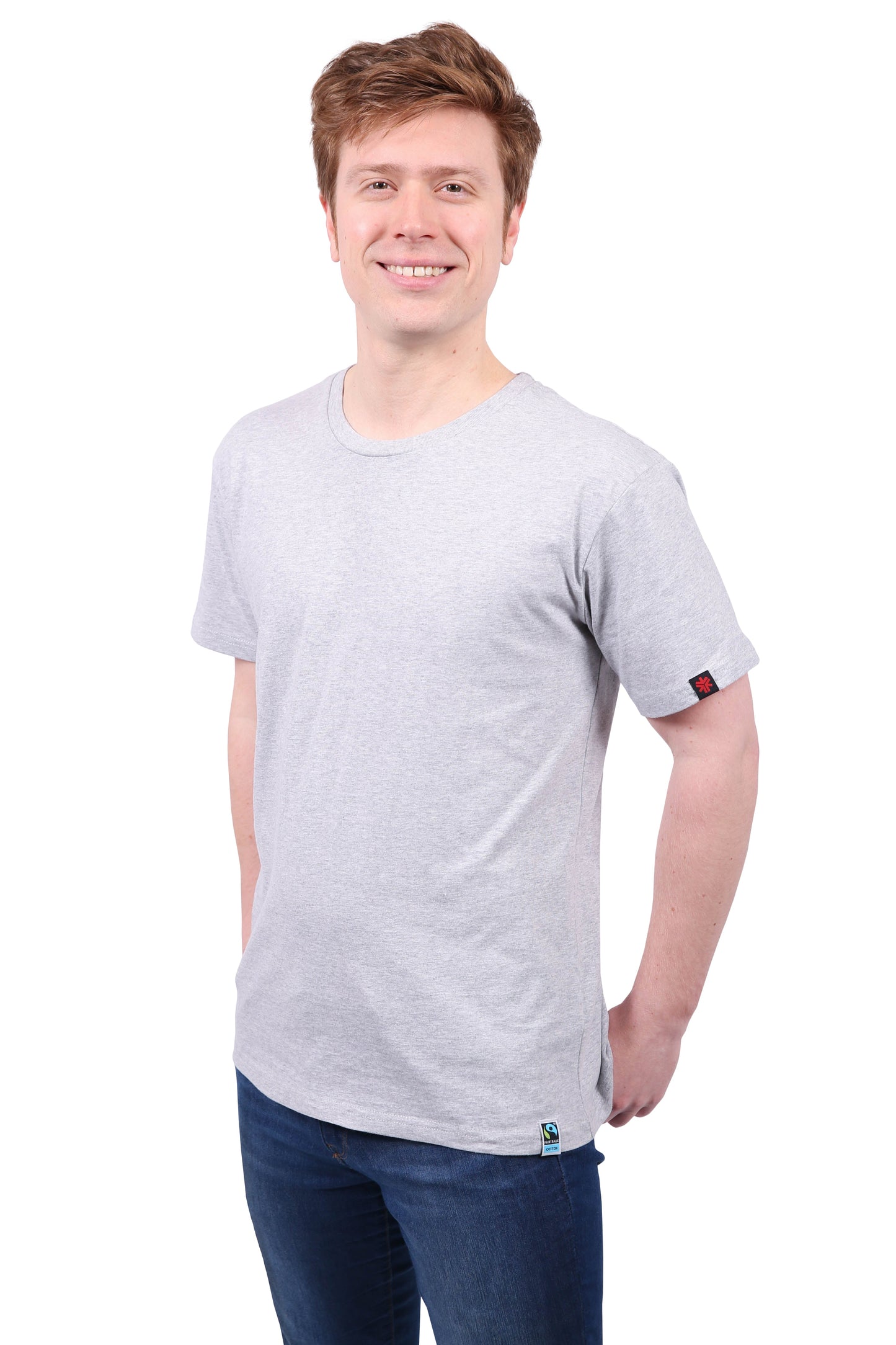 Etiko Fairtrade Certified Organic Cotton Grey Marle Unisex T-Shirt Bundle, Eco-Friendly