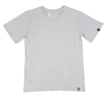 Round Neck T-shirt, Unisex Grey Marle
