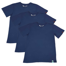 Etiko Fairtrade Certified Organic Cotton Navy Unisex T-Shirt Bundle Ethically-made, Eco-Friendly