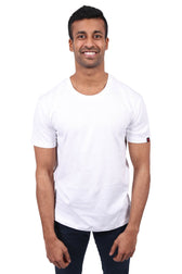 Round Neck T-shirt, Unisex White - Vegan America
