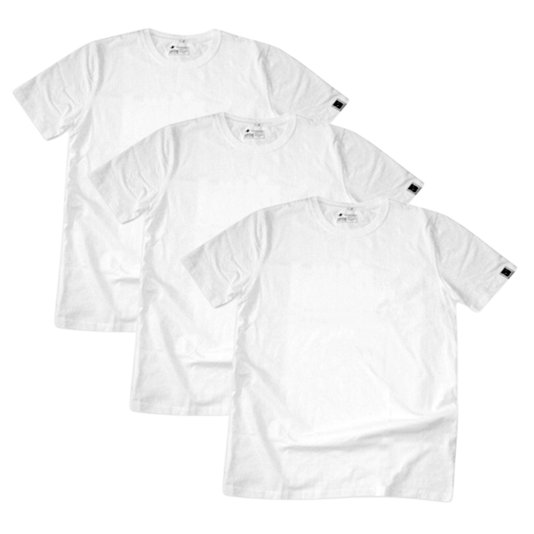 Etiko Fairtrade Certified Organic Cotton White Unisex T-Shirt Bundle Ethically-made, Eco-Friendly