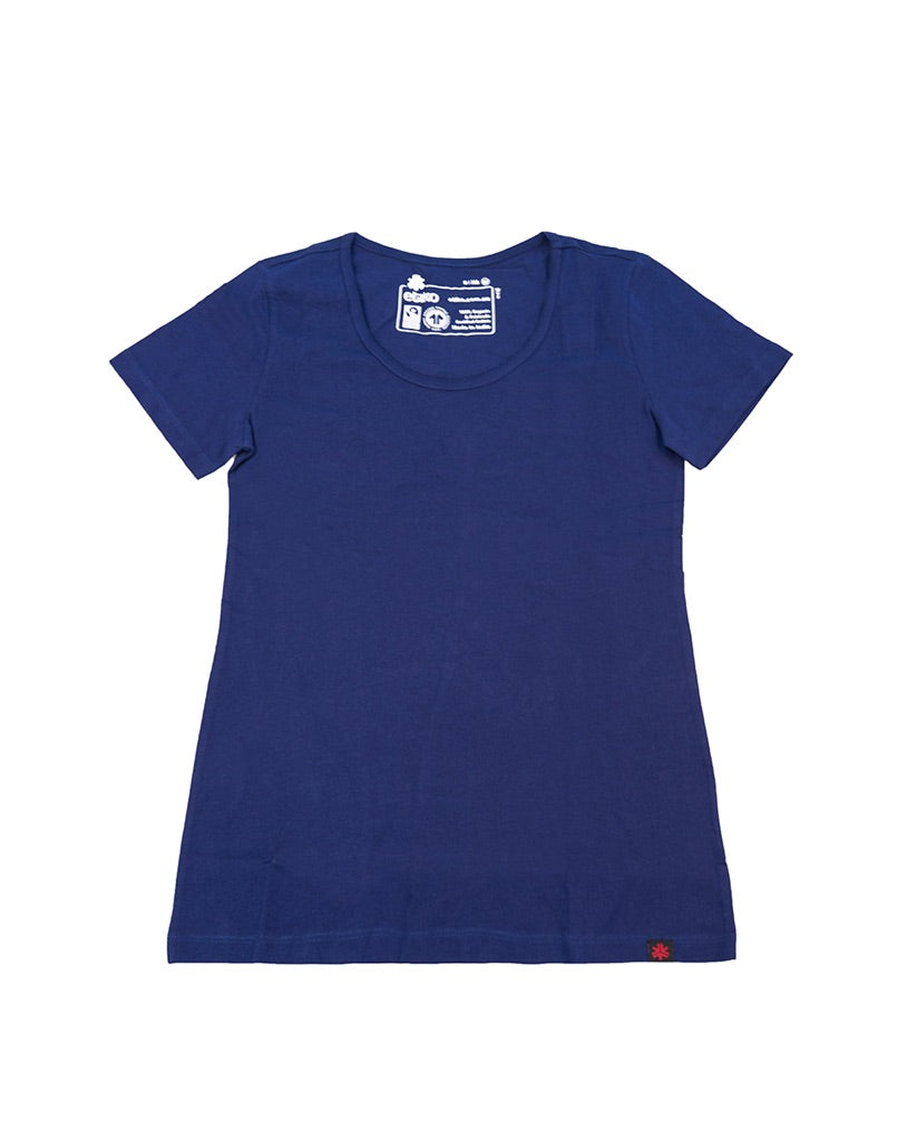 Round Neck T-shirt, Womens Navy