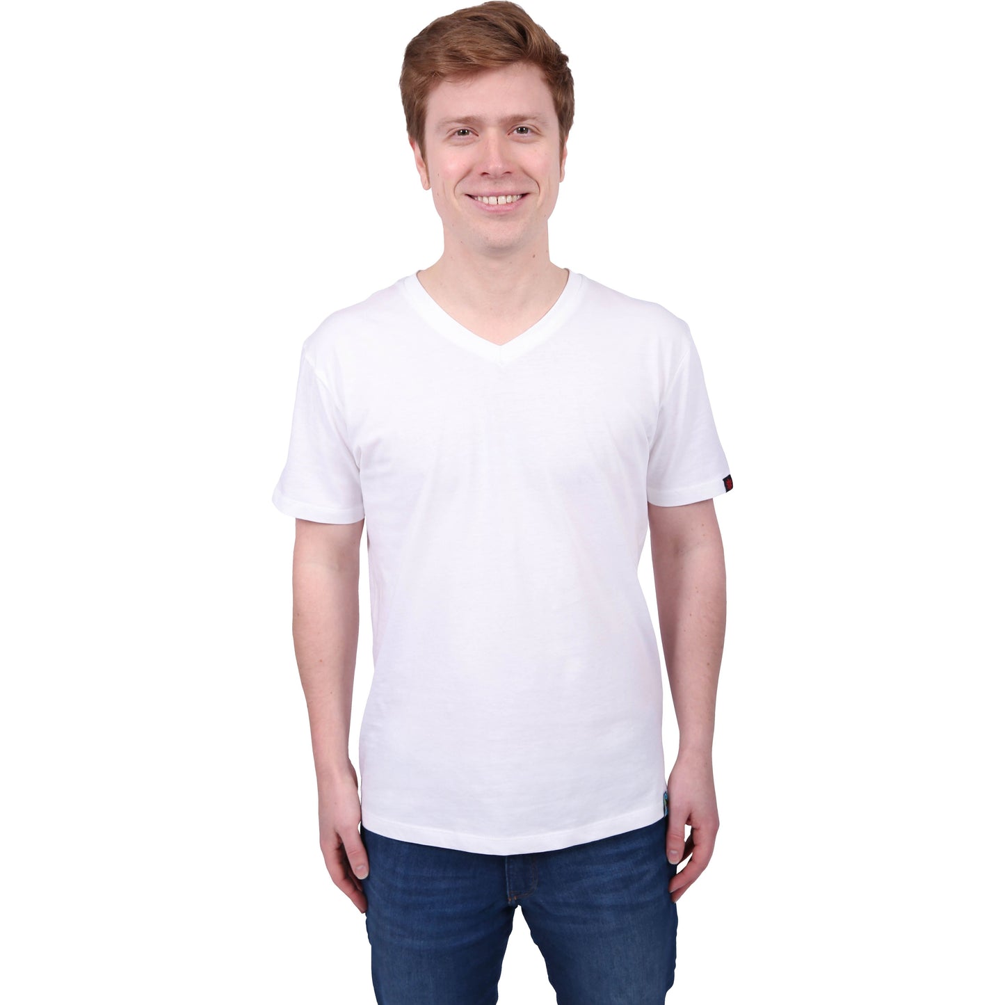 V-Neck T-shirt, Unisex White