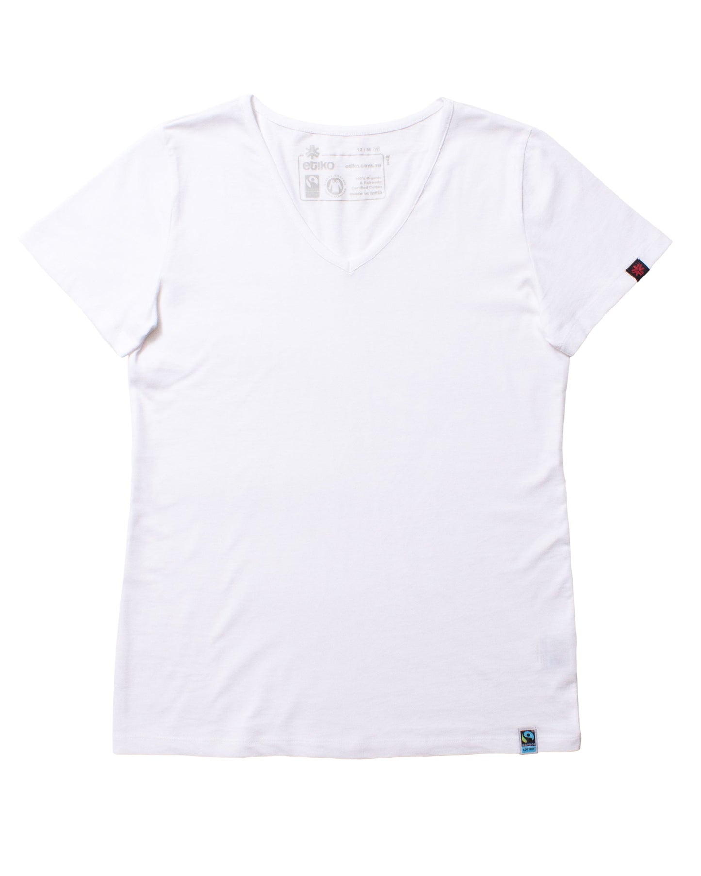 V-Neck T-shirt, Womens White
