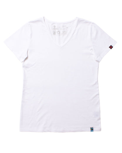 V-NECK T-SHIRT, WOMEN'S WHITE (3 Pack)