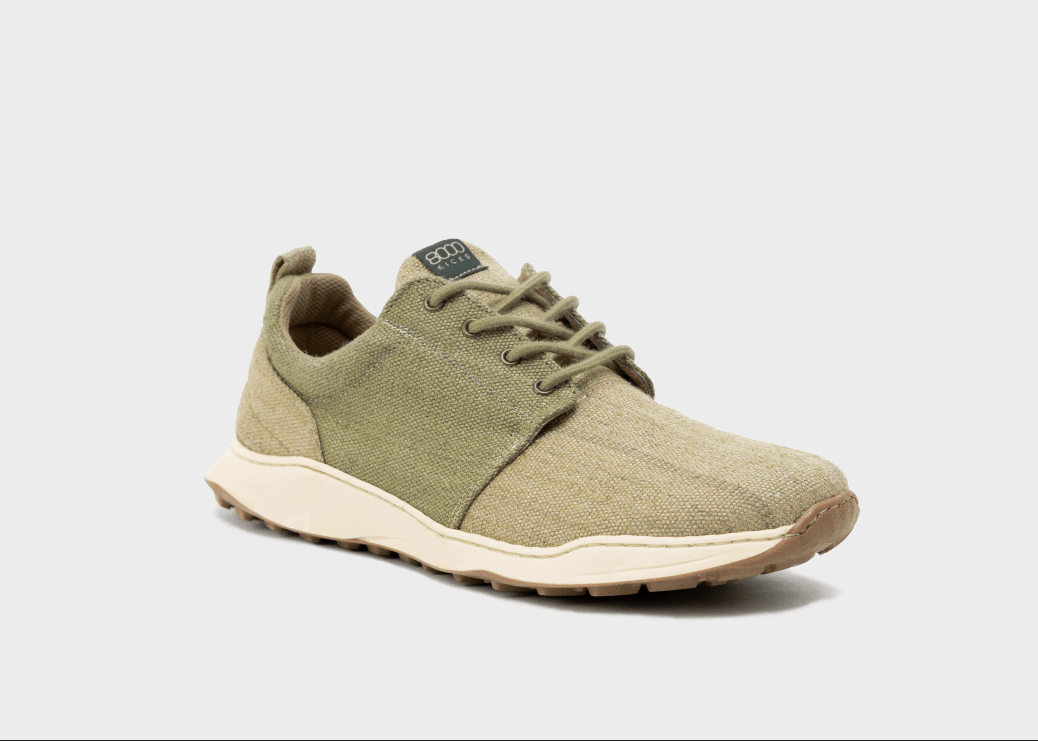 Explorer Wide Toebox for Men in Beige and Green - Vegan America