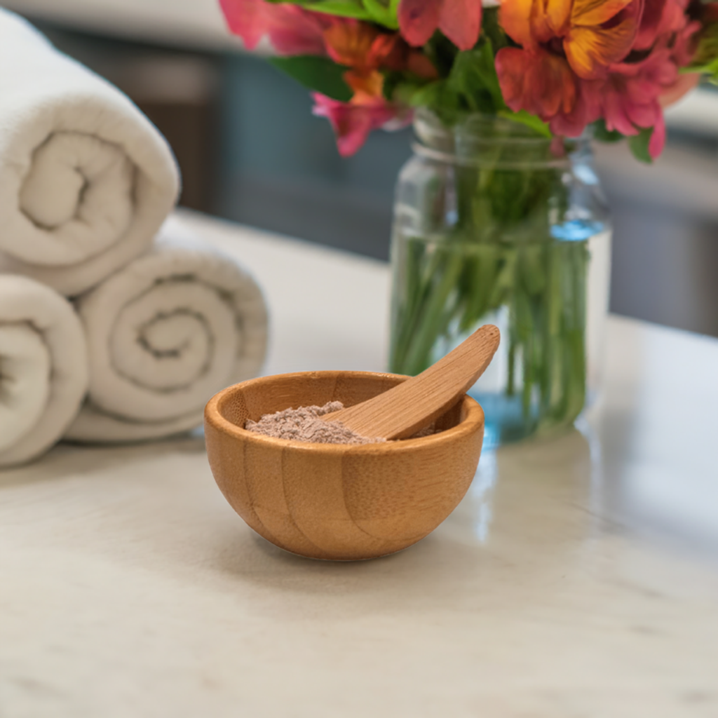 Mini Bamboo Mixing Bowl & Spoon