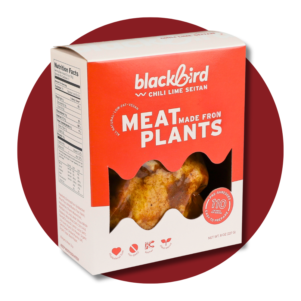Blackbird Seitan Shreds Chili Lime tofu tempeh