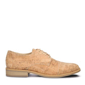 Men's Cork Vegan Derby Shoes Edu Brown