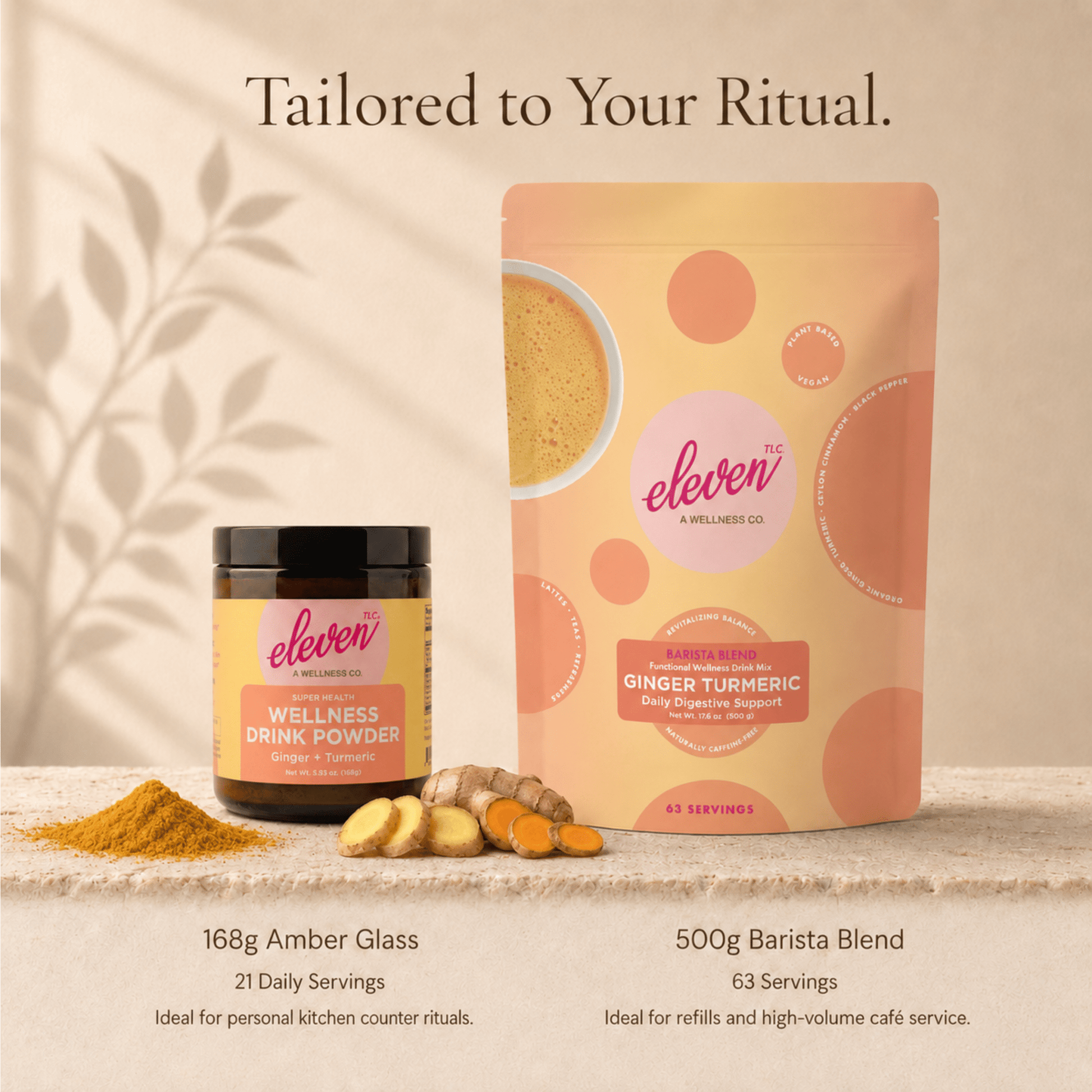 Ginger Turmeric Organic Golden Milk Latte Base 500g - Vegan America