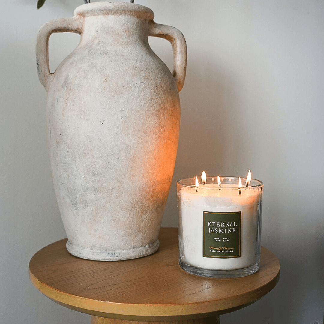 Forever Eternal Jasmine Natural Candle 55oz Rosaline Collection - Vegan America