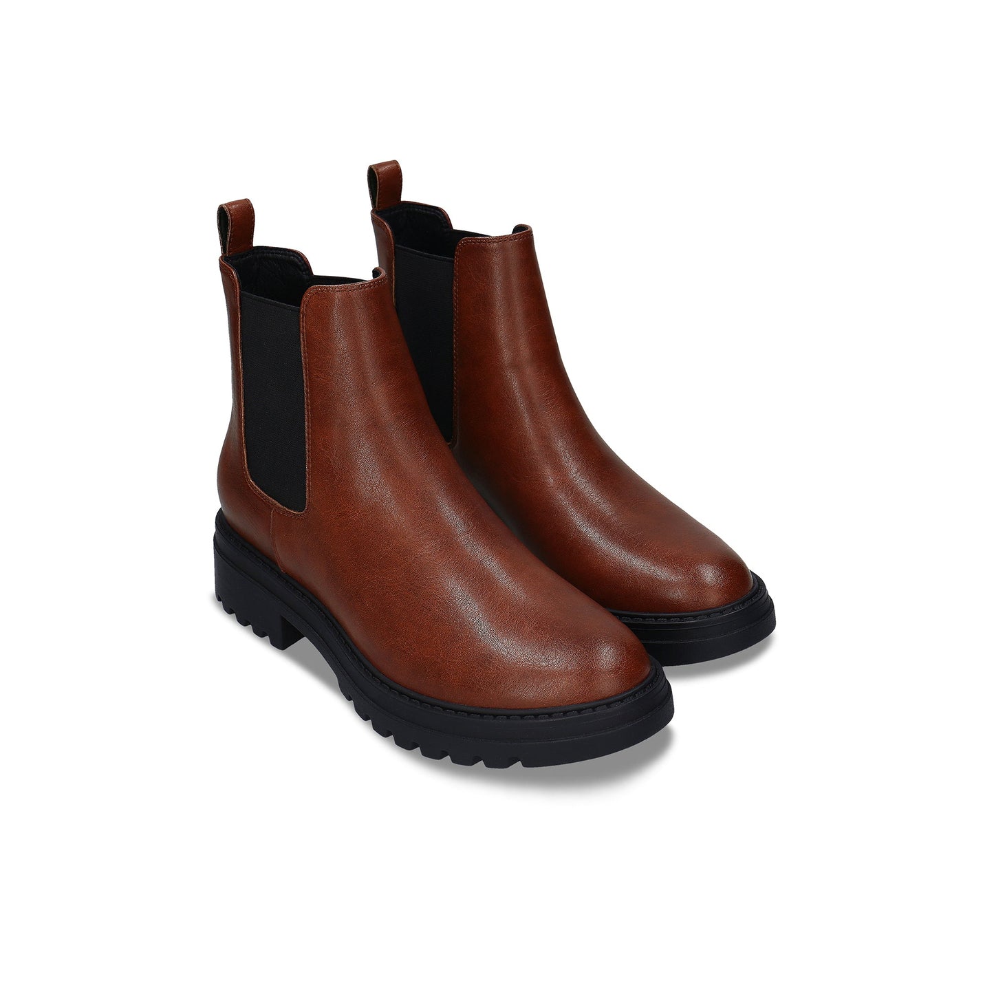 Women's Vegan Chelsea Boots Evie Brown