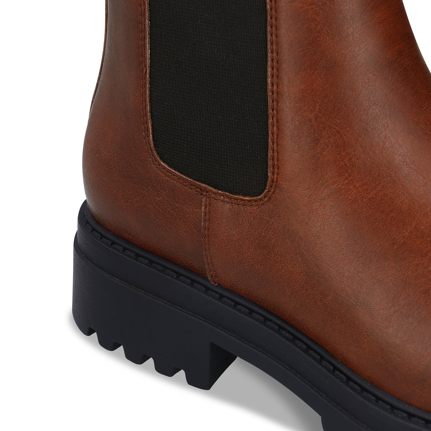 Women's Vegan Chelsea Boots Evie Brown