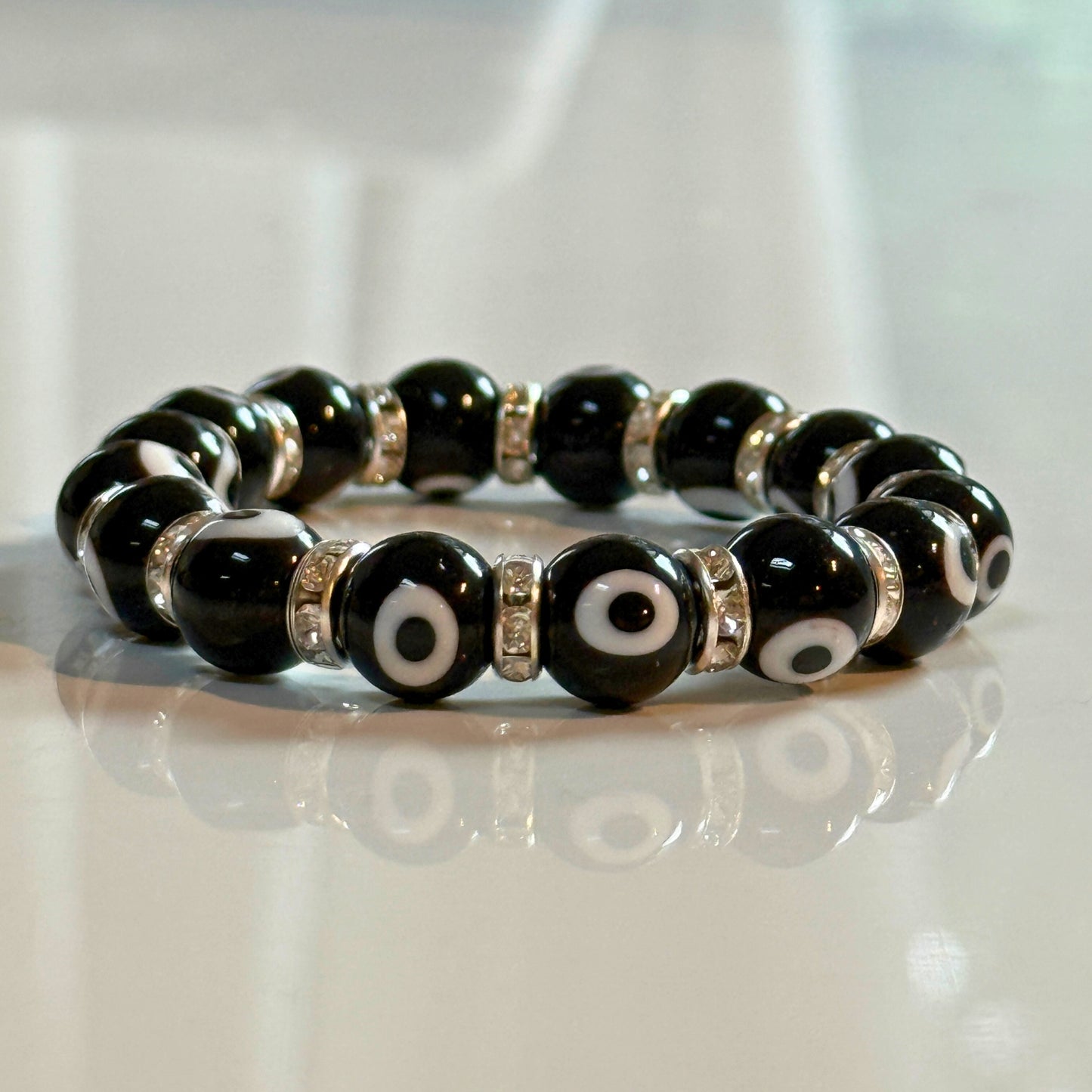 Evil Eye Beaded Bracelets - Black