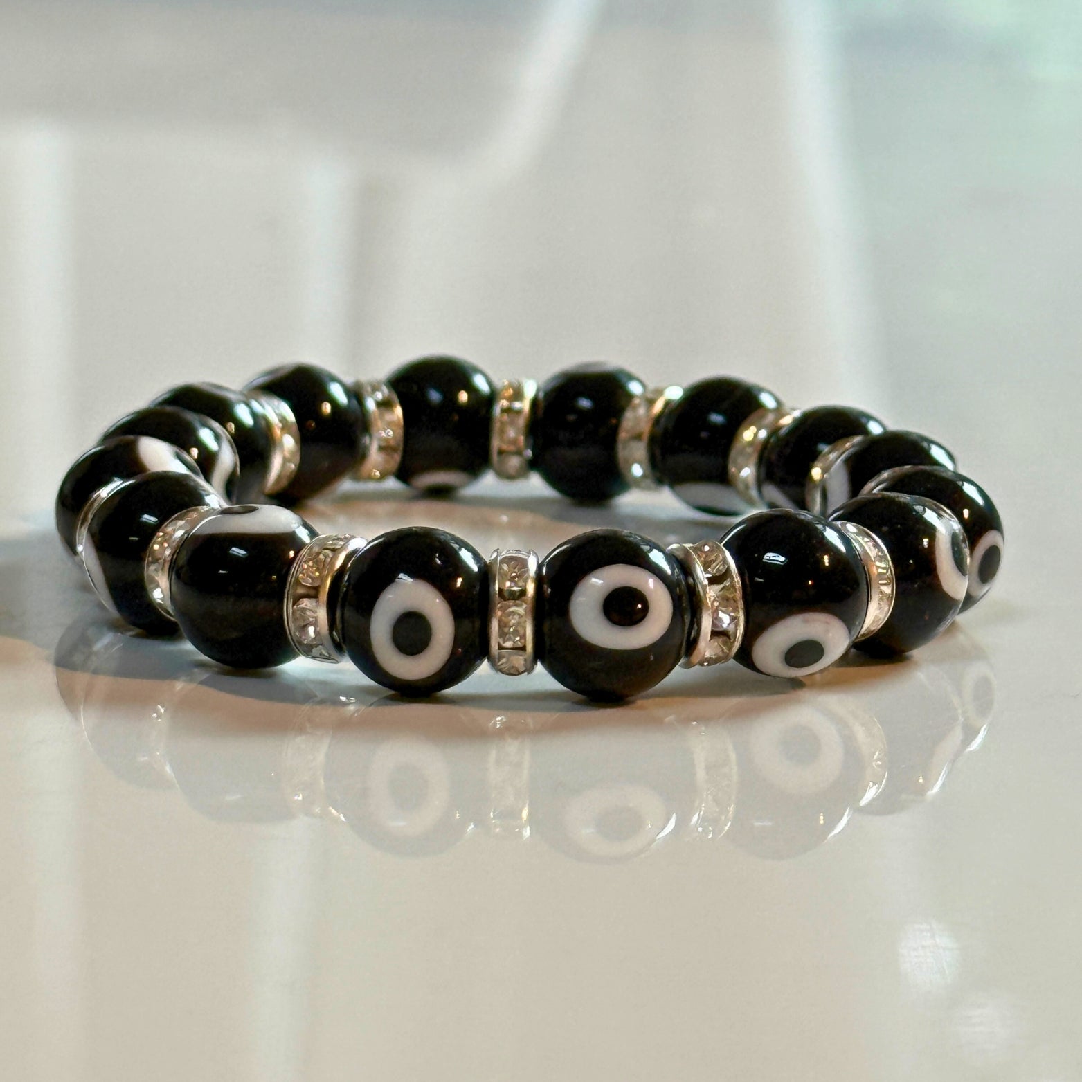Evil Eye Beaded Bracelets - Black