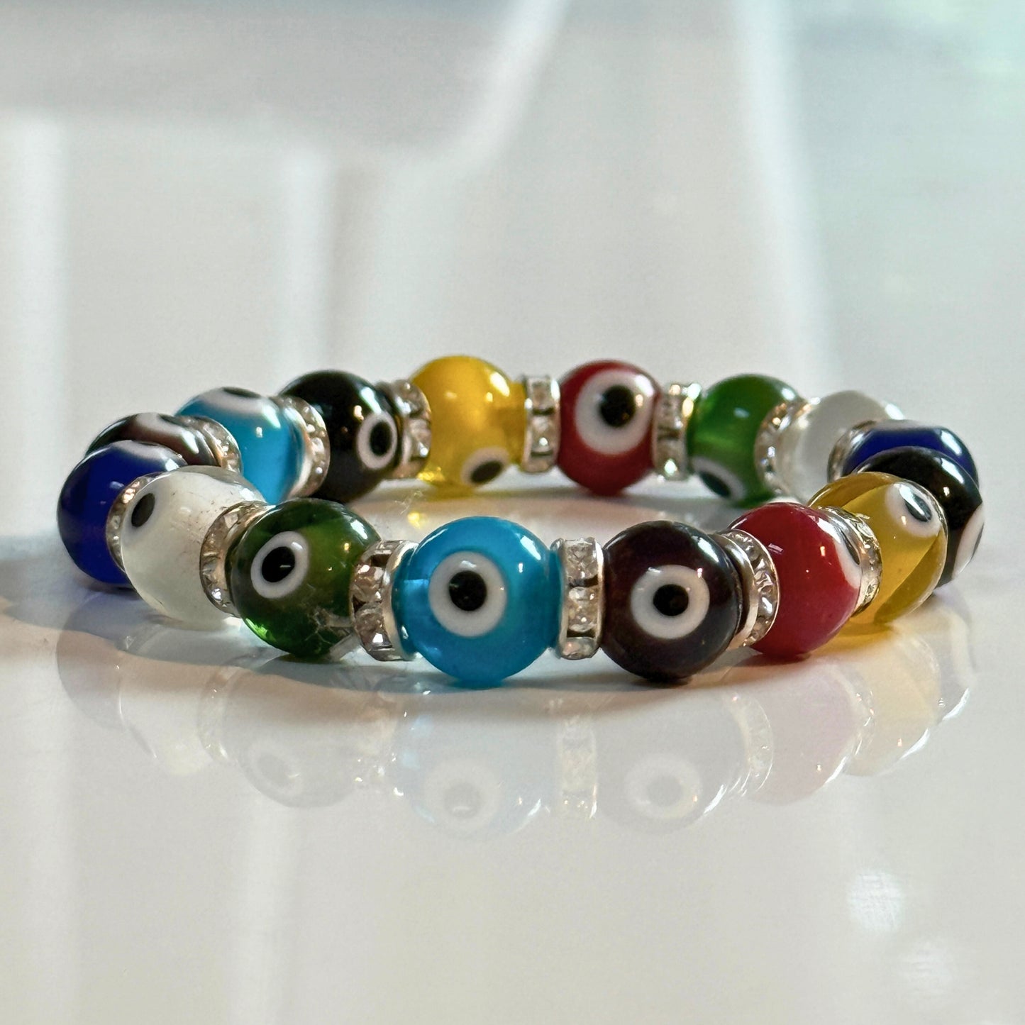 Evil Eye Beaded Bracelets - Multi-Colored