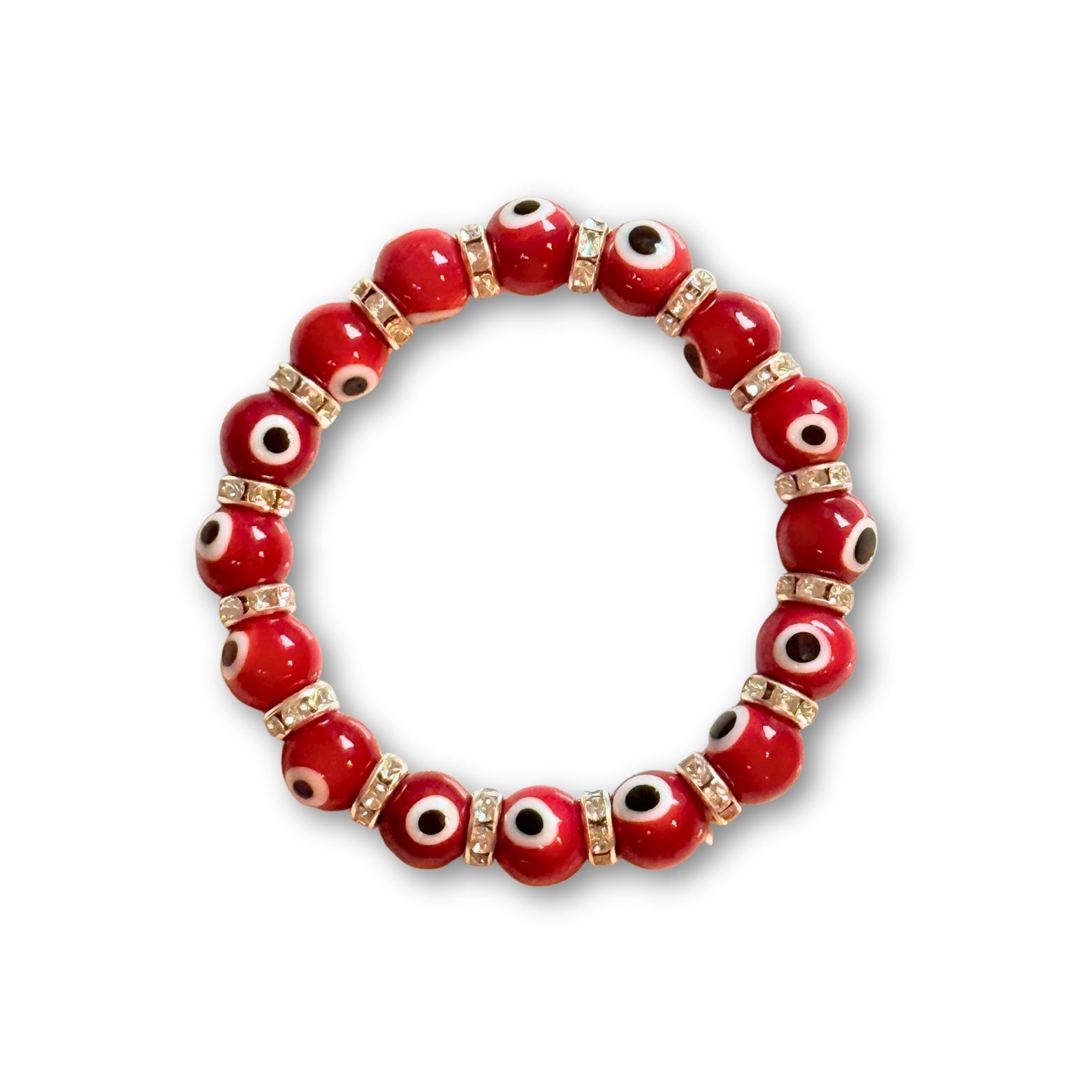 Evil Eye Beaded Bracelets - Red