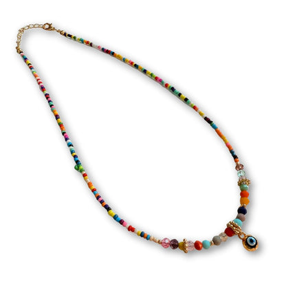 Evil Eye Charm Necklaces - Multi-Colored
