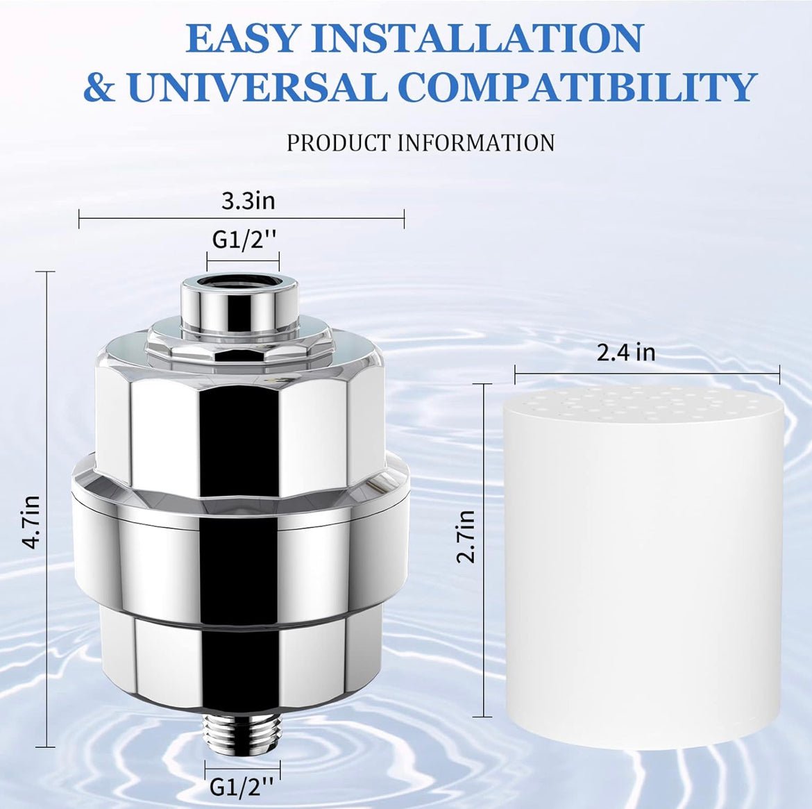 Shower Head Filter for Hard Water