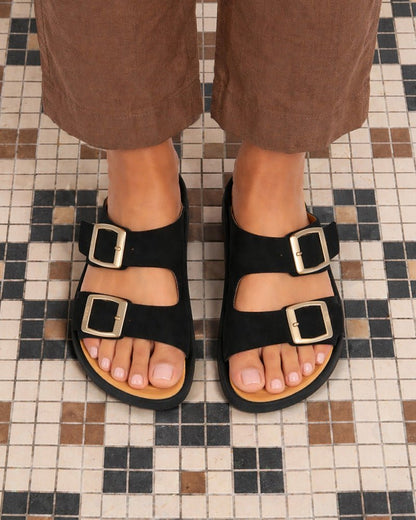 Fenugreek Comfort Footbed Sandals - Vegan America